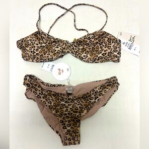 NWT Leopard Print Bikini Set